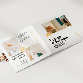 Brochure A4 con una o due pieghe (min. 100 copie)